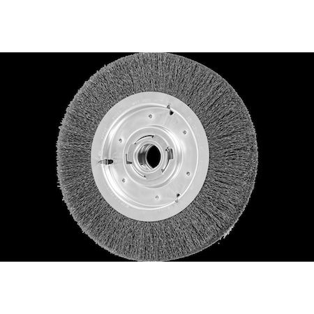 10 Crimped Wire Wheel - Wide Face - .014 CS Wire, 2 Keyed A.H.
